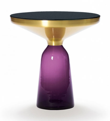 | Table Messing | Amethystviolett ClassiCon designwebstore Bell Side Beistelltisch